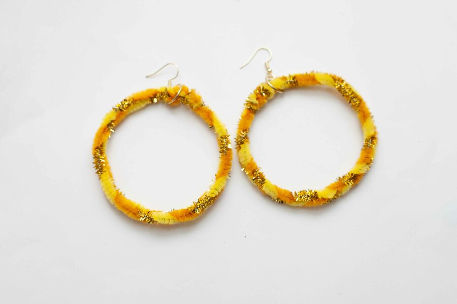 Gold, yellow, and orange loops